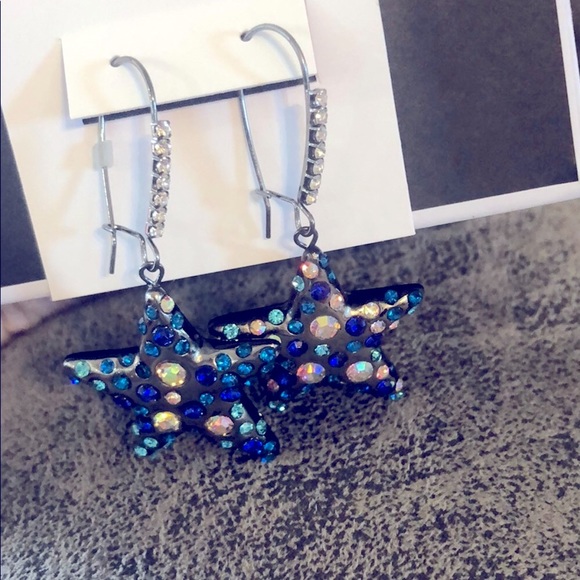 Betsey Johnson earrings celestial star - Picture 4 of 6